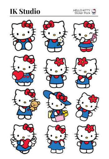 Hello Kitty (Red & Pink)